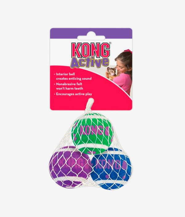 Juguete para gatos pelotas de tenis marca Kong