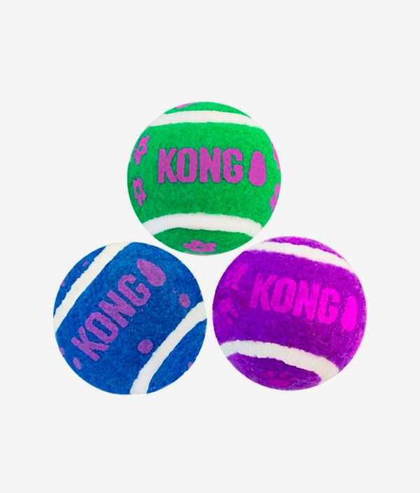 Juguete para gatos pelotas de tenis marca Kong