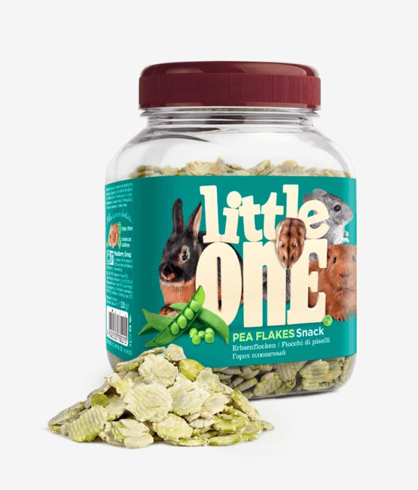 Snack pea flakes marca Little One para animales exóticos