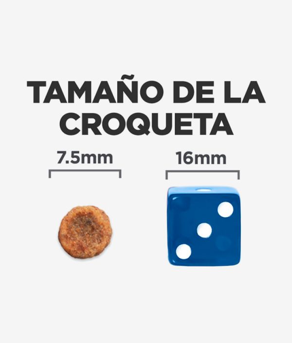 Tamaño de la croqueta en el pienso digestivo para perros de Hill's